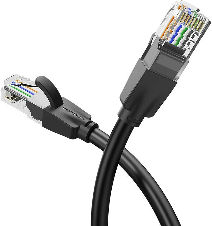 Kabllo rrjeti Vention IBEBK CAT6, 8m, 1000Mbps, e zezë