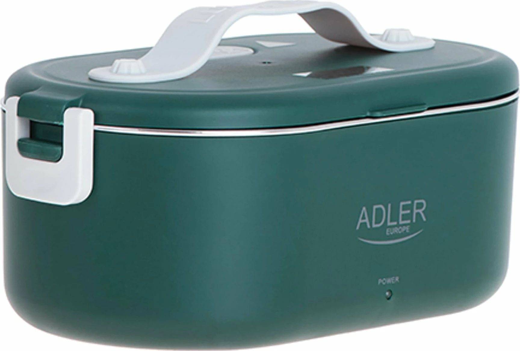 Enë ushqimi elektrike Adler AD 4505, 0.8 L, inox SUS304, ngrohëse, jeshile, me lugë