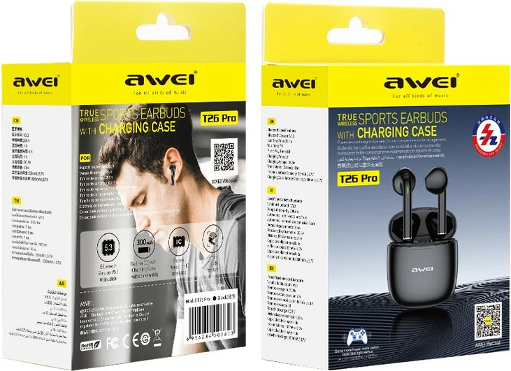 Kufje Me Bluetooth AWEI T26Pro (Bardhë)