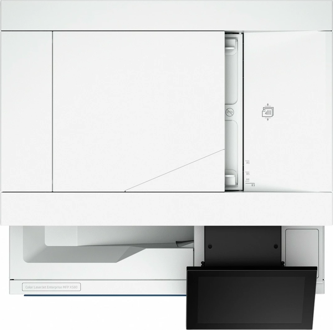 Printer multifunksional laser me ngjyra HP Color LaserJet Enterprise X58045dn (7E357A), A4, duplex automatik, 43 ppm, Ethernet, USB, 6 GB RAM, blu/bardhë