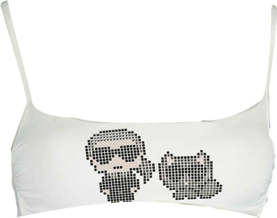 Bikine KARL LAGERFELD BEACHWEAR femra, të bardha