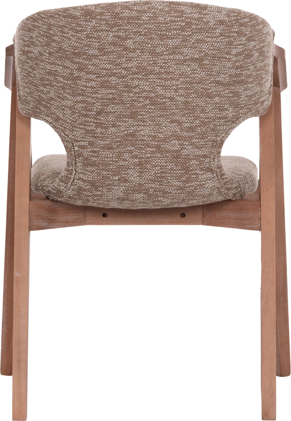 Karrige me mbështetëse për ngrënie YEGER, dru ahu, ngjyrë e bardhë e lehtë-kafe, FH9995.03, 59x58x78cm