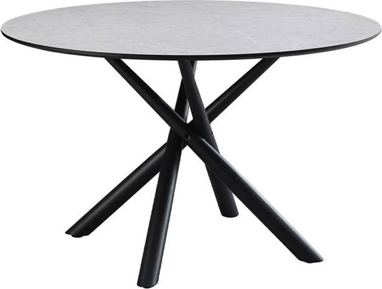 Tavolinë Votsalo, ngjyrë gri guri, 120x120x75cm