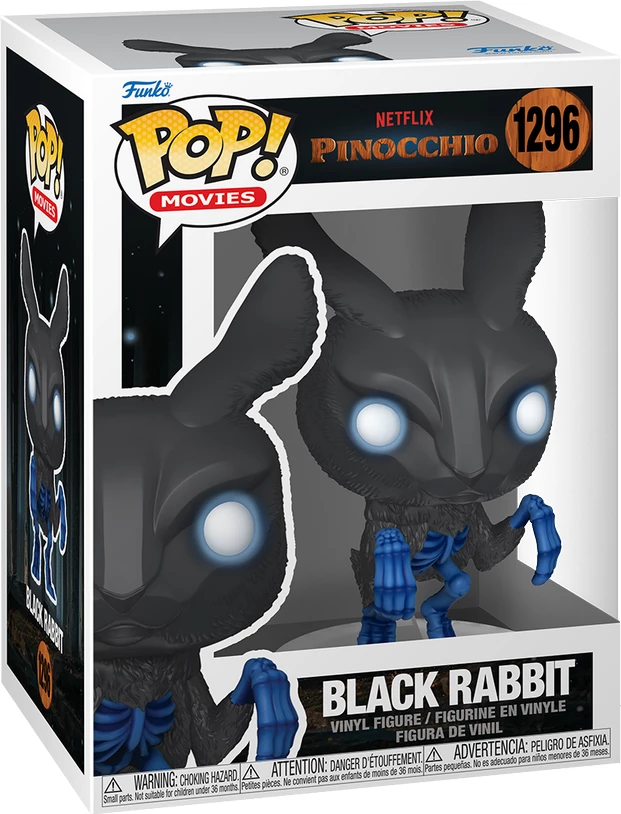Figurinë vinili Funko Pop! Movies Pinocchio Black Rabbit #1296, e zezë