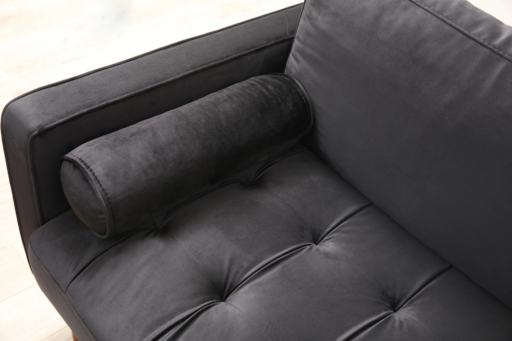 Divan treshe Atelier del Sofa, ngjyrë e zezë, Rome