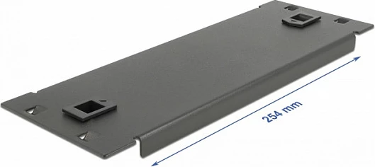 Panel i verbër DeLOCK 10", 2U, pa vegla, metal, i zi