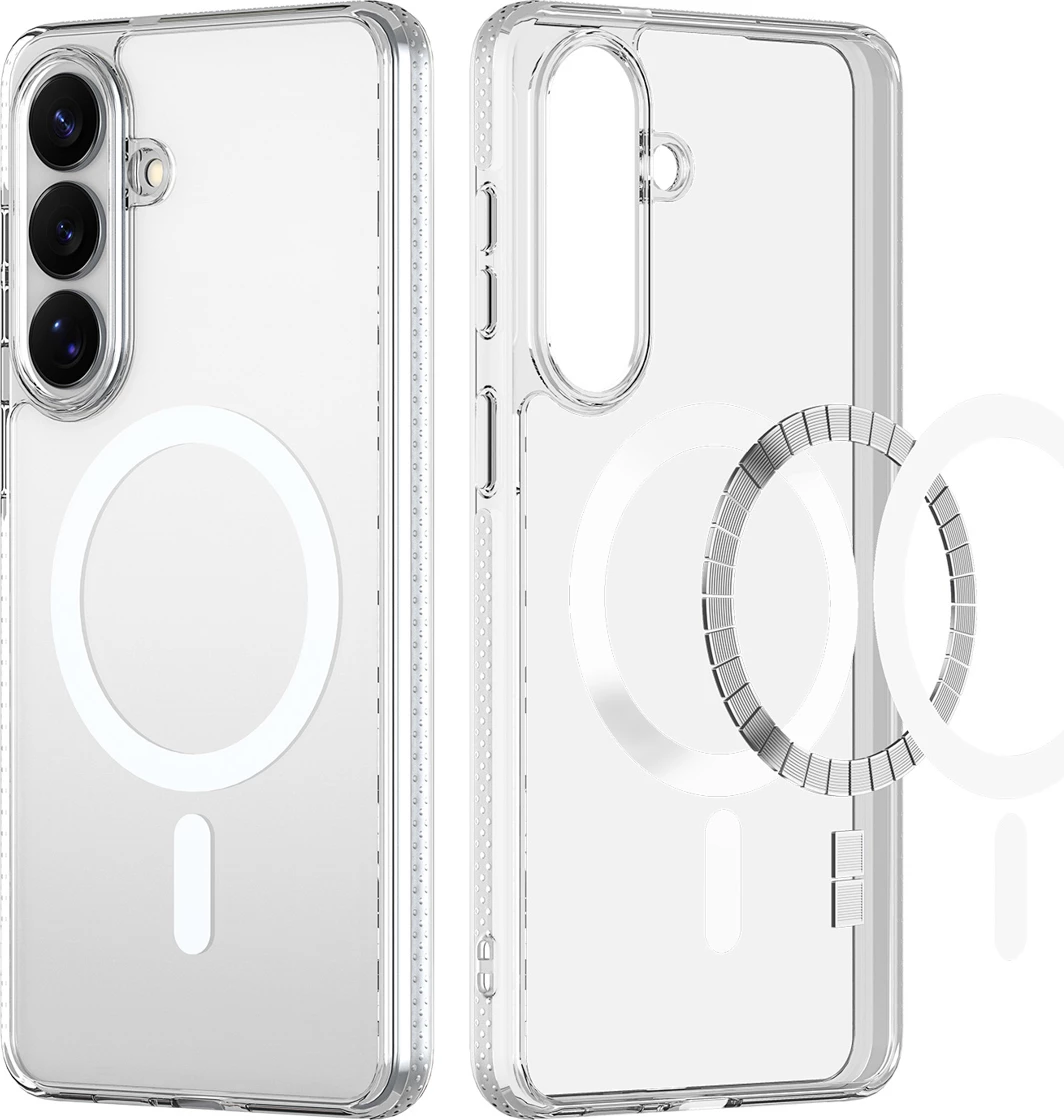 Mbështjellës Dux Ducis Clin Mag për Samsung Galaxy S26, kompatibil me MagSafe, TPU/PC, transparent, në kuti