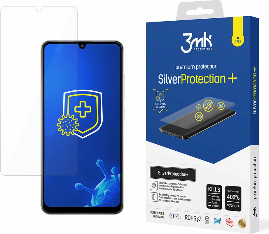 Mbështjellës 3mk Protection SilverProtect+ për Samsung Galaxy A33 5G, Antimikrobik, Transparent
