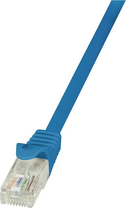 Kabllo rrjeti LogiLink Patch Cat6 U/UTP, 0.5 m, e kaltër