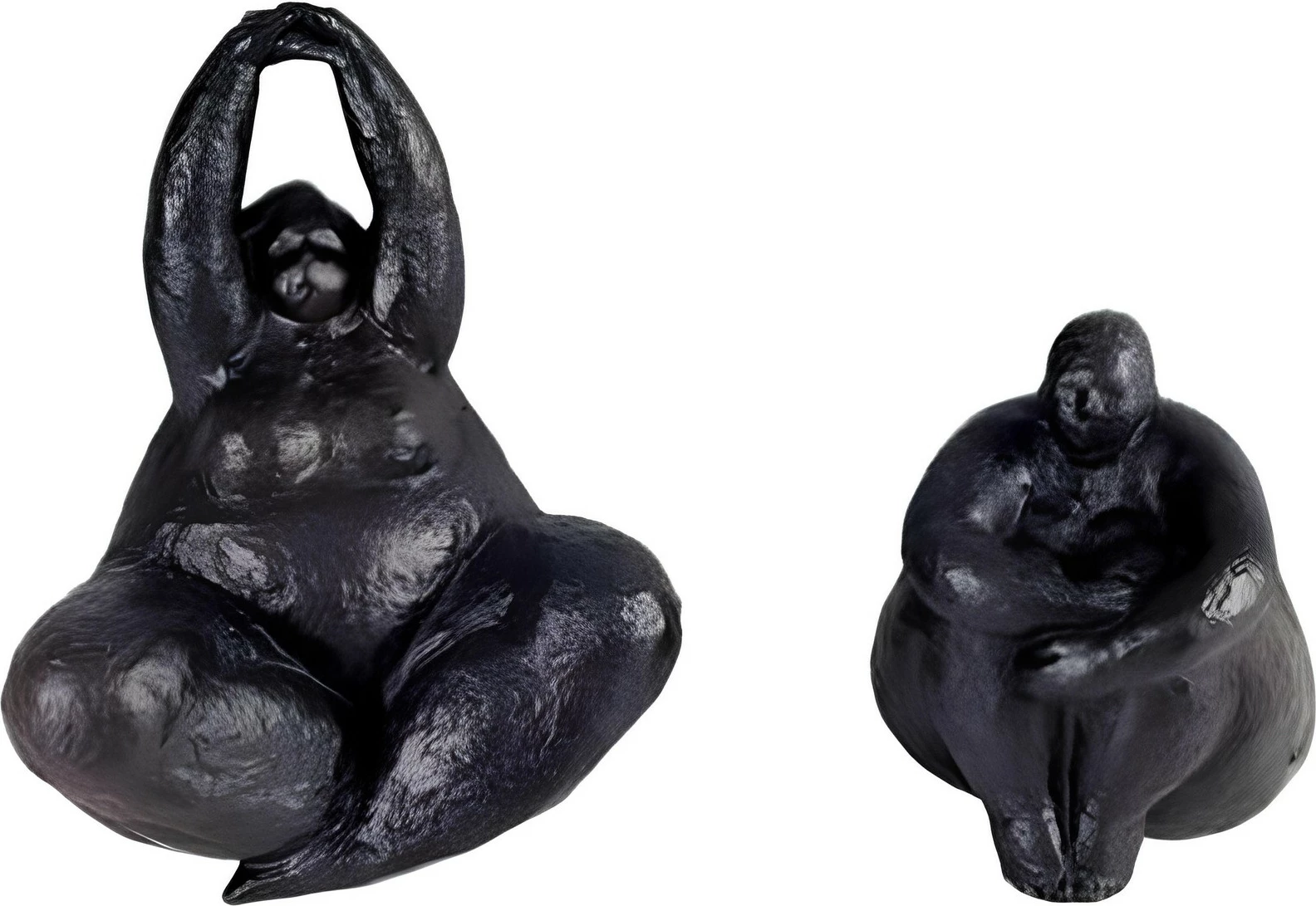 Set objekte dekorative (2 copë), Evila Originals, CY0400, ngjyrë e zezë