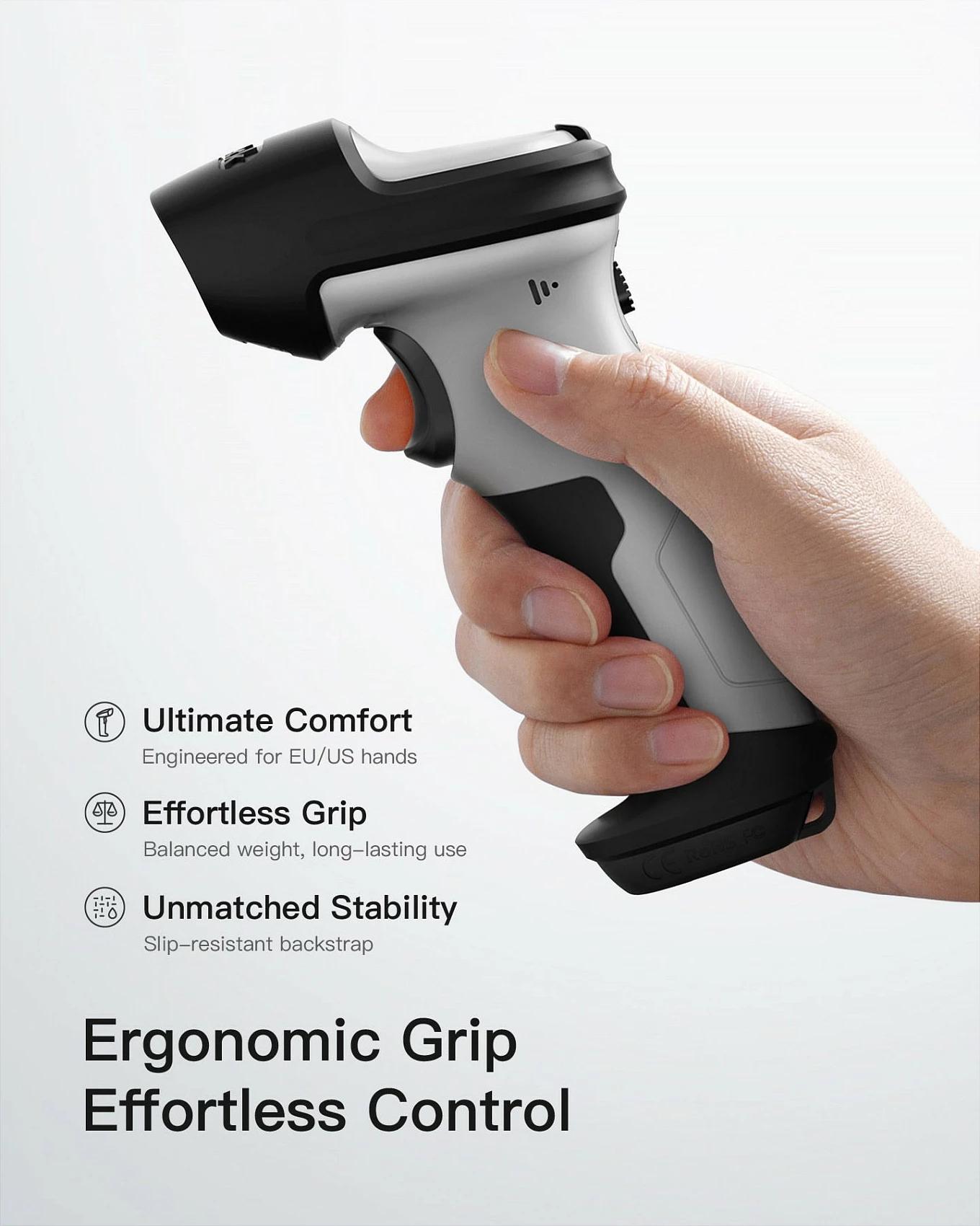 Skaner barkodi Inateck BCST-70-AI, 1D Laser, Bluetooth/USB, 2600mAh, zi/gri 5