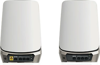 Sistem Mesh WiFi NETGEAR Orbi RBKE963 AXE11000, Wi‑Fi 6E Quad‑Band, 3 copë, Gri/Bardhë