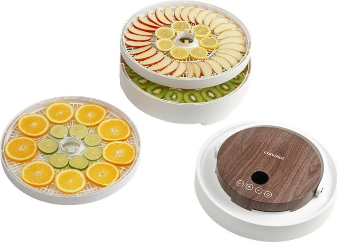 Tharëse ushqimi Concept SO3020, 7 sita, 500 W, kontroll me prekje, temperaturë 35–70°C, e bardhë, dru