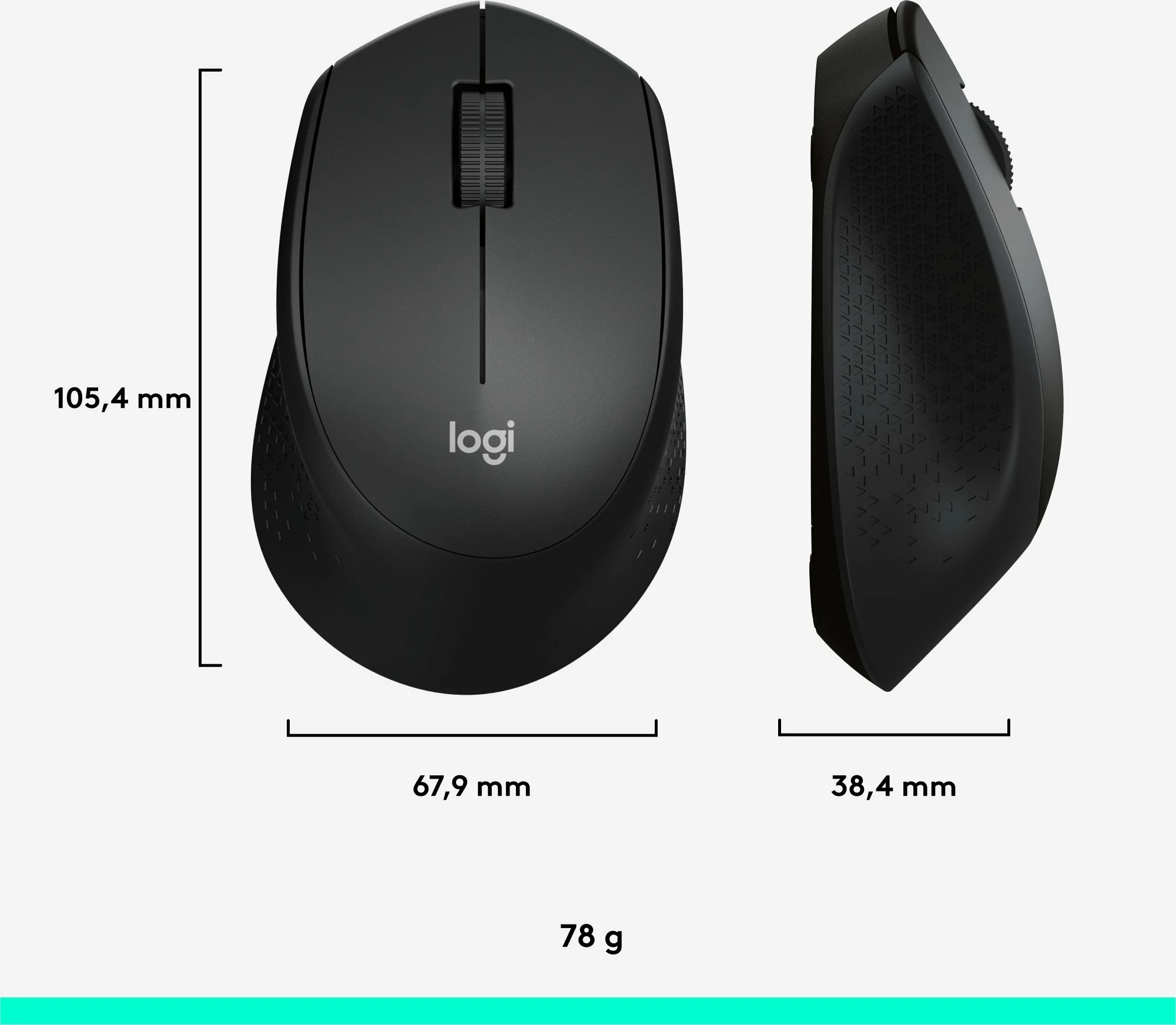 Maus Logitech M330 Silent Plus (910-004909), wireless, silent, 1000 DPI, i zi