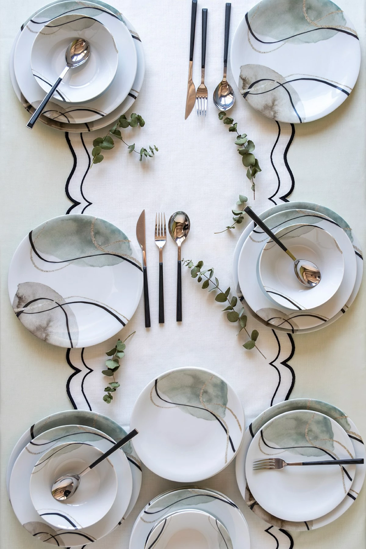 Set enësh për drekë (24 copë), Hermia, NNZG24Y2885701