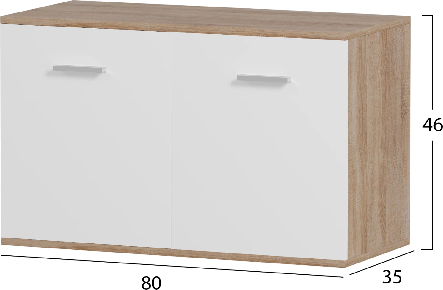 Set hyrje 4 pjesë DIONNE FH21057 melaminë, sonoma-bardhë