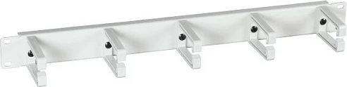 Panel menaxhimi kabllove EFB Elektronik 1U 19", me 5 mbajtëse, gri