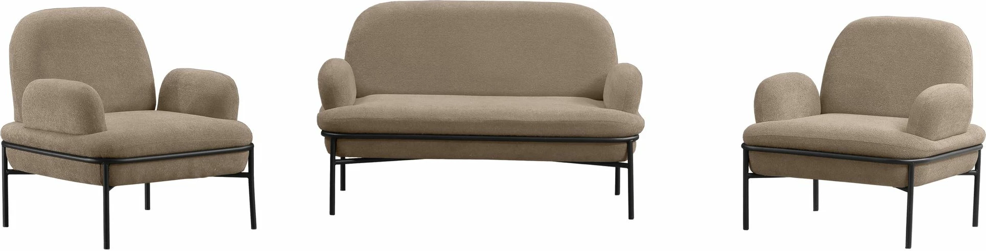 Set divani Atelier del Sofa, Aster, kapuçino