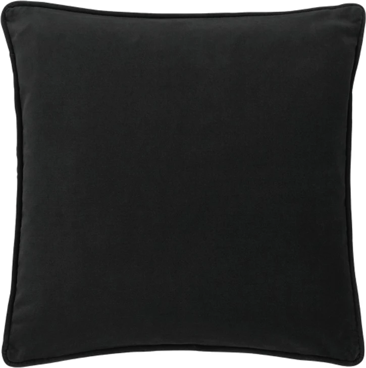 Jastëk dekorativ CARBONE, kadife e zezë, 45x45cm