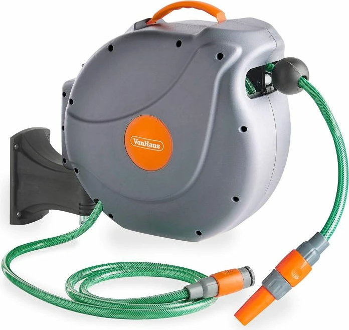 Rrotullues automatik zorre muri VONHAUS 2515289, 20 m, rrotullim 180°, gri/portokalli