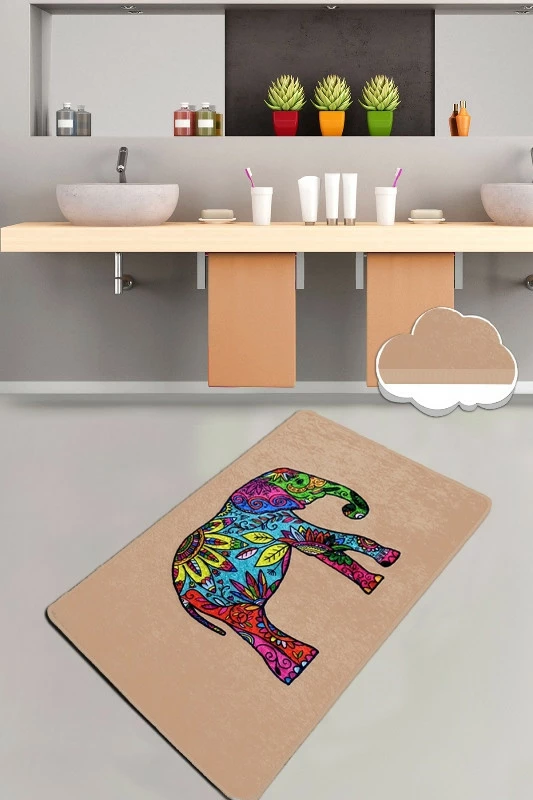 Tapet për banjo Mijölnir, Olifant, bezhë, 70x120cm