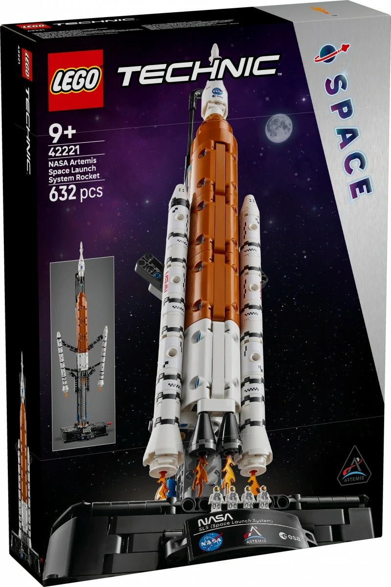 Set ndërtimi, LEGO Technic, 42221 SLS NASA Artemis, 632 pjesë, i madh