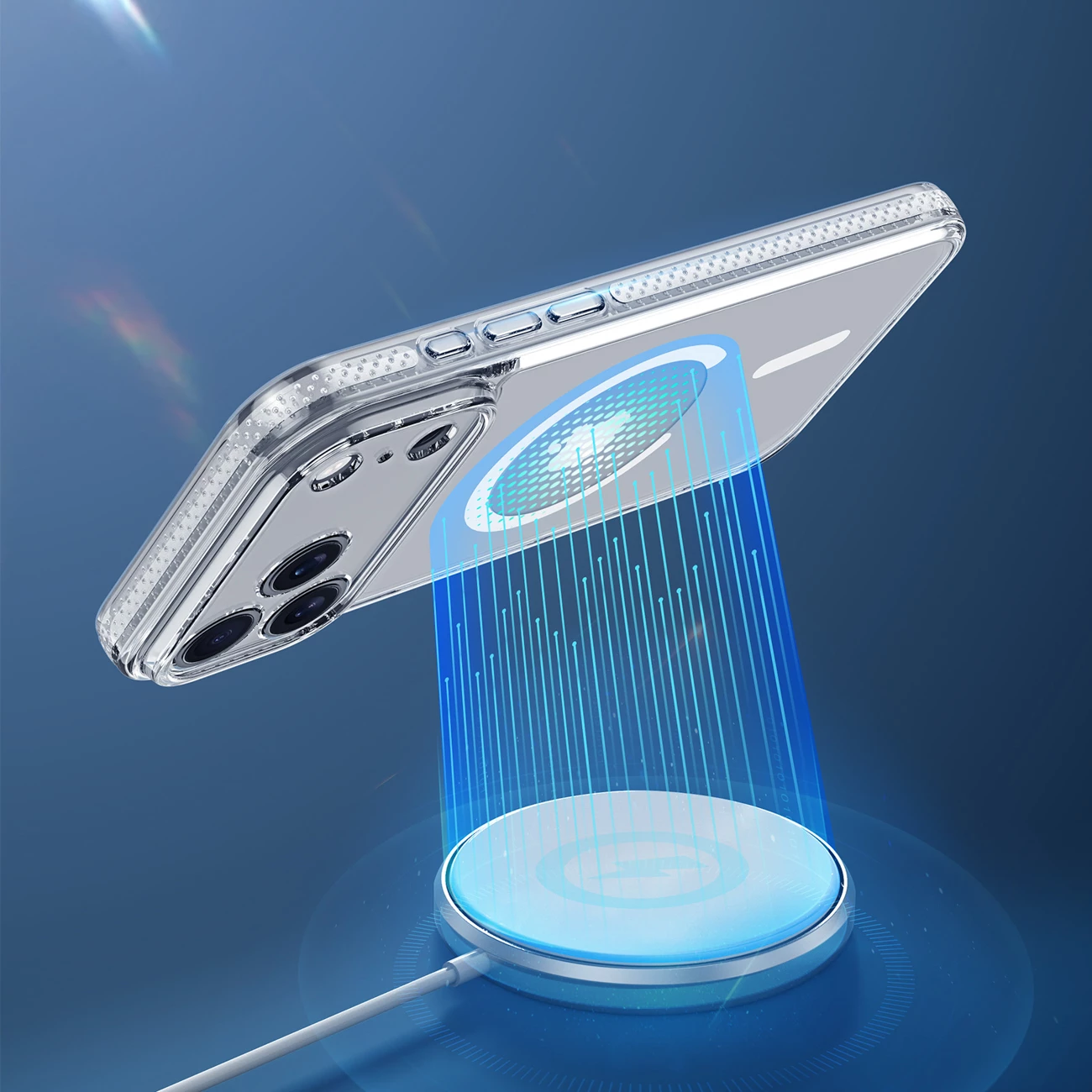 Mbështjellës Dux Ducis Clin Mag për iPhone 17 Pro Max, kompatibil me MagSafe, Transparent