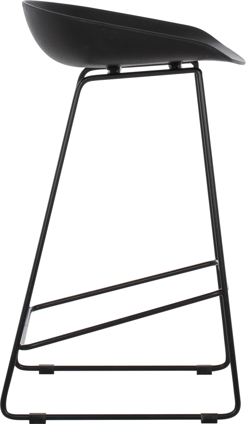 Karrige për bar, e zezë, mesatare, FH9299.02, 44x44x74cm, set 2 copë