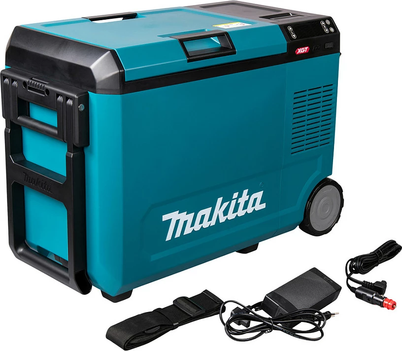 Kuti termike Makita CW004GZ 40V, portative, LED display, me rrota, zi/kaltër