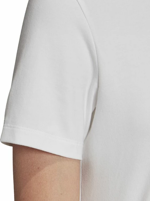 Maicë adidas Trefoil për femra, e bardhë