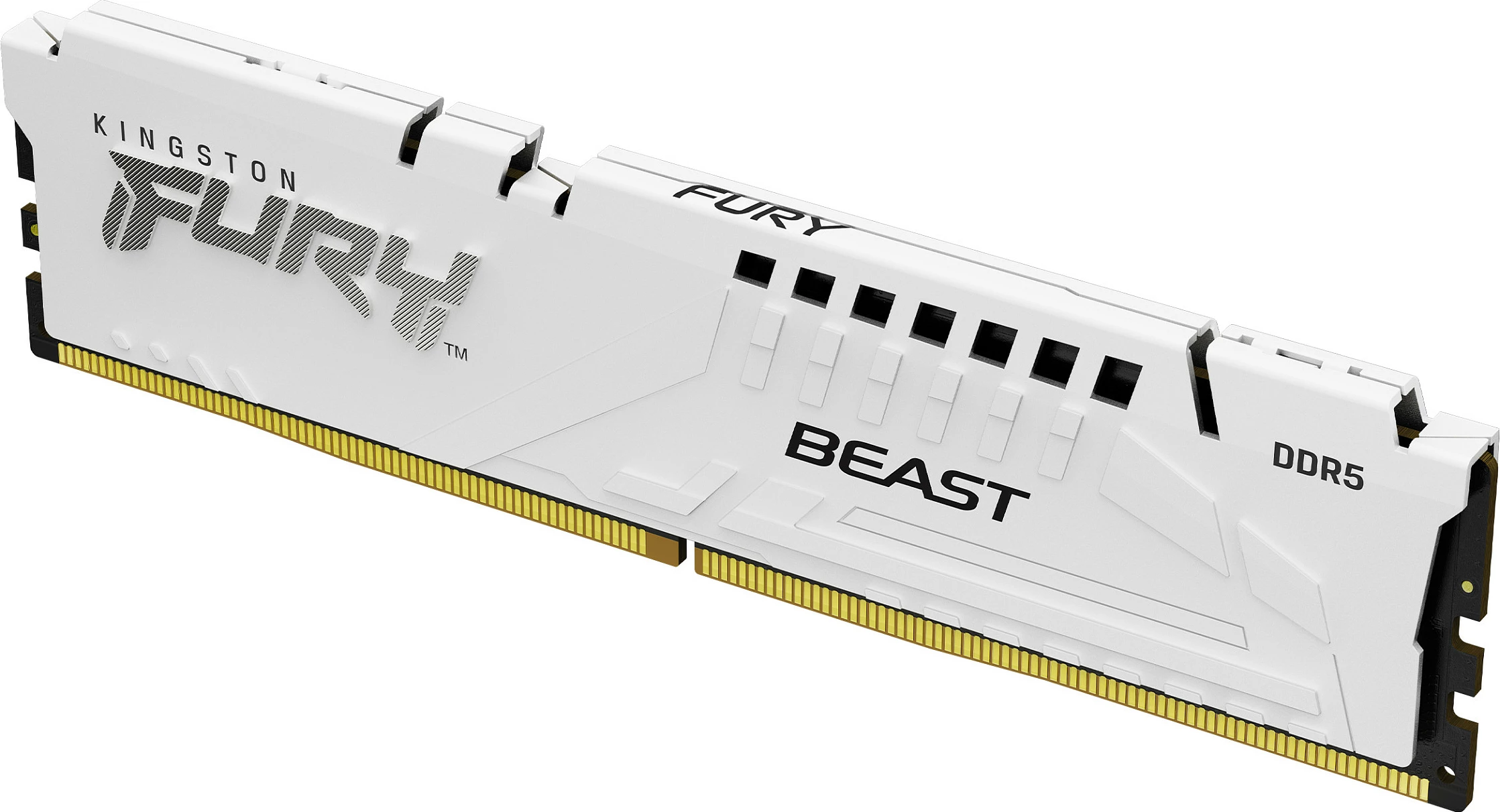 RAM Memorje Kingston FURY Beast 64GB (2x32GB) DDR5 6400MT/s CL32 bardhë