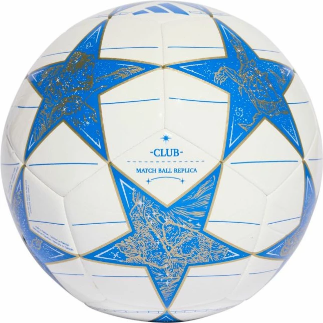 Top futbolli adidas, bardh e kaltër [Madhësia: 5]