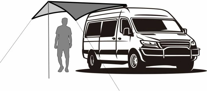 Tendë mbrojtëse dielli BRUNNER UV Deflector 0113065N 360x360cm, PE