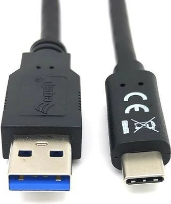 Kabëll USB Equip 3.2 Gen 1 Type-A në Type-C, 2m, i zi