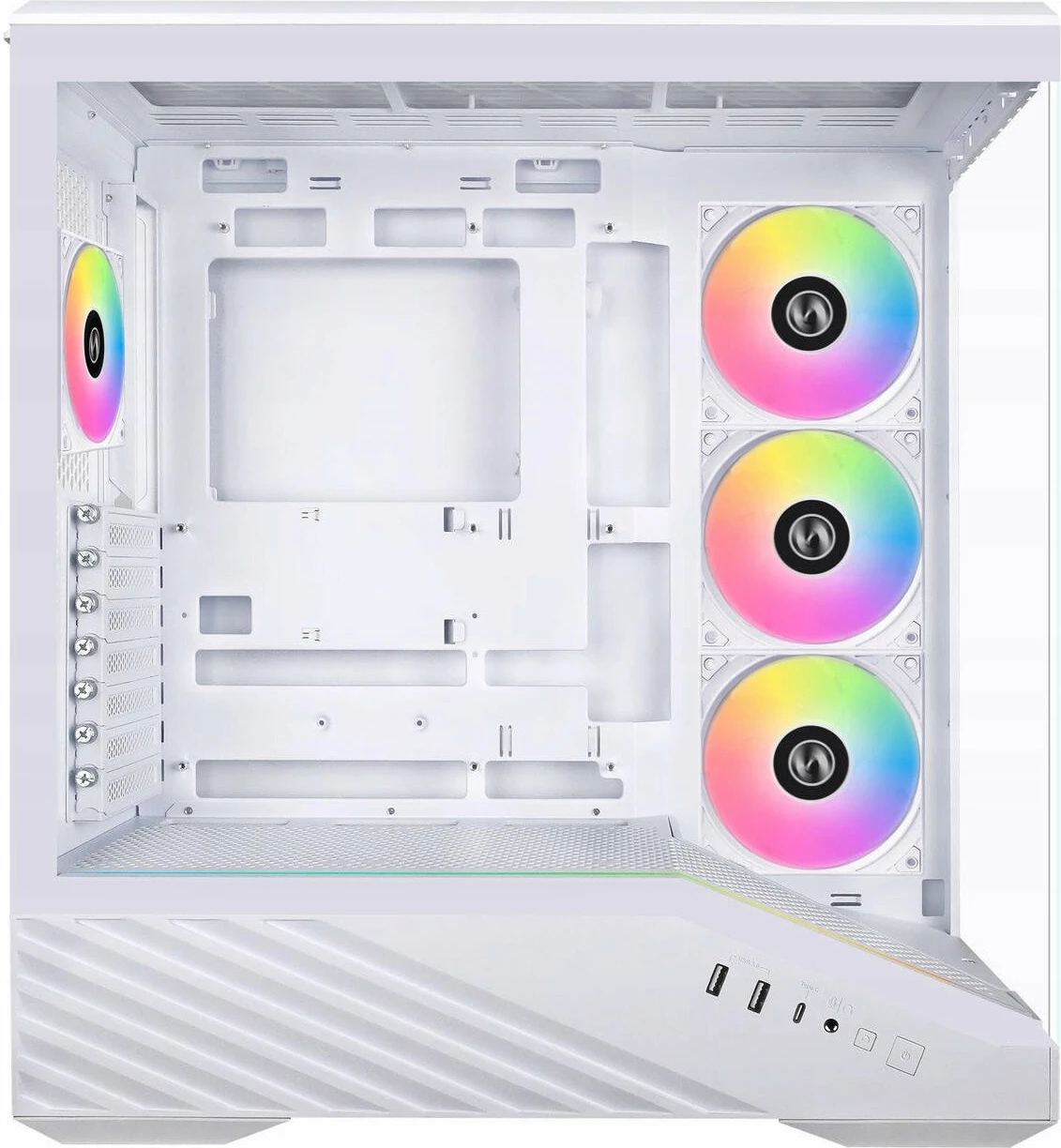 Kasë Lian Li Vector V100 ARGB (G99.V100RW.00), Midi Tower ATX/e-ATX, USB-C, e bardhë