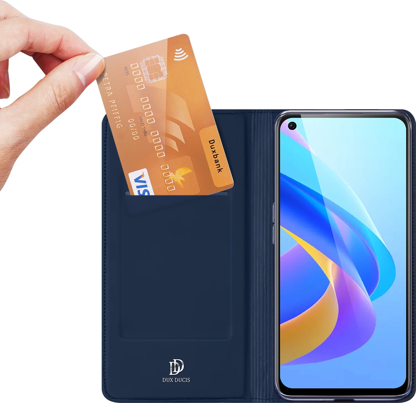 Mbështjellës Dux Ducis Skin Pro për Realme 9i / Oppo A36, me kapak, Blu