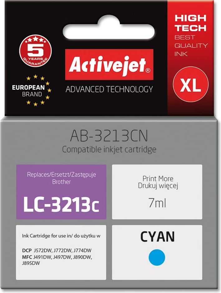 Ngjyrë zëvendësuese për printer Activejet, për Brother, 7 ml;