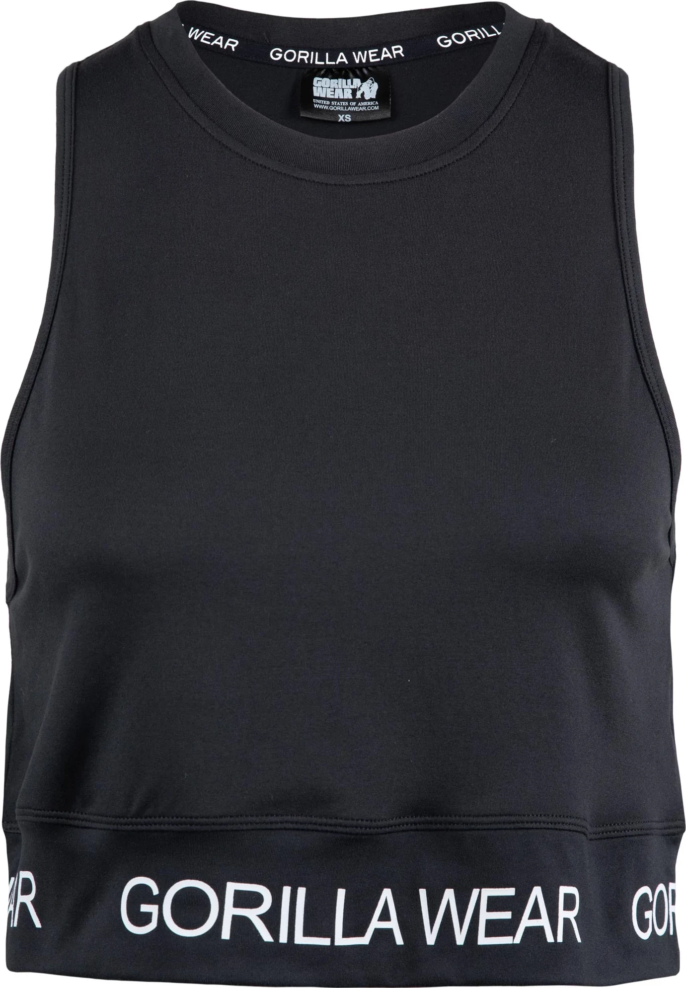 Colby Cropped Tank Top - Black