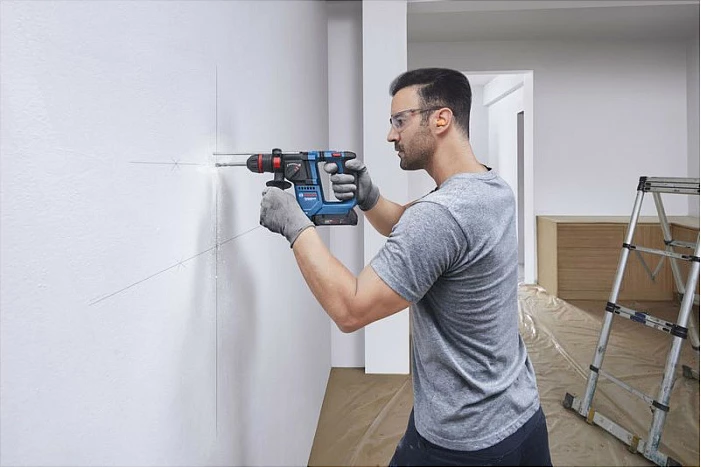 Çekiç shpues me bateri Bosch Professional GBH 18V-18 X, SDS Plus, 18V, blu