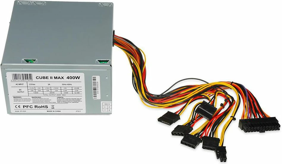 Furnizues rryme (PSU) iBOX CUBE II MAX 400W ATX (ZIC2400W12CMFA)