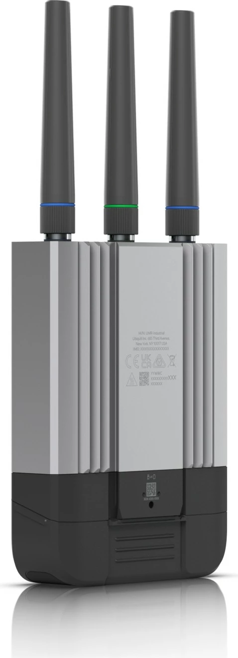 Router Ubiquiti UniFi Mobiler Router Industrial Cat 4 WiFi GPS PoE UMR-Industrial, Ngjyrë e zezë dhe gri