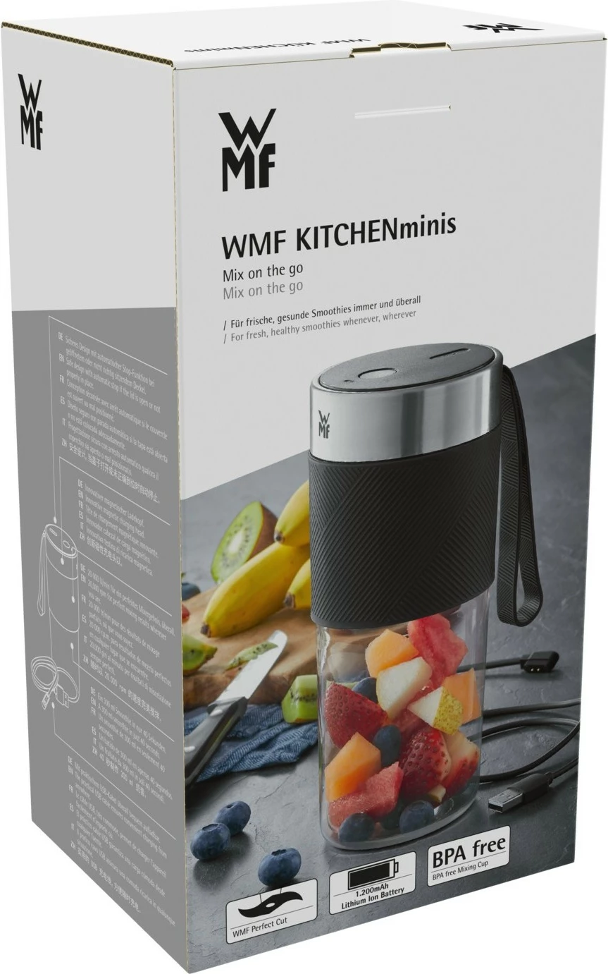 Blender portativ WMF Küchenminis Mix on the Go 300 ml, i zi/inoks