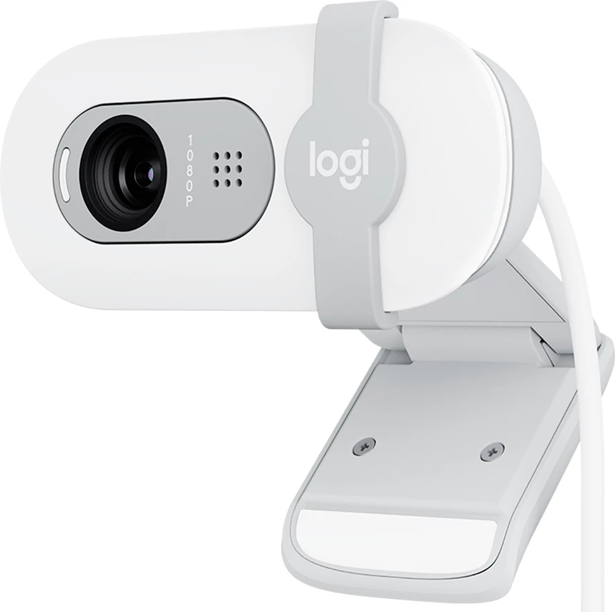 Webkamerë Logitech Brio 100 Full HD, USB, e bardhë (off-white)
