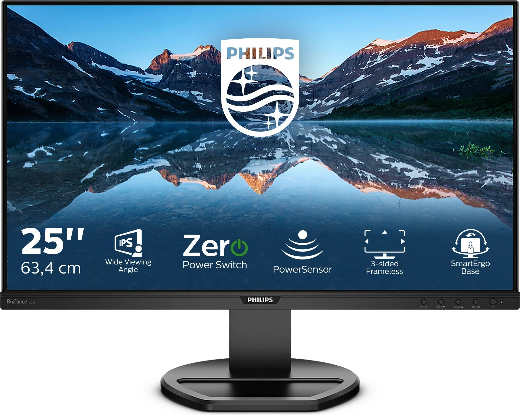Monitor Philips B Line 252B9/00, 25", Full HD, LED, e zezë