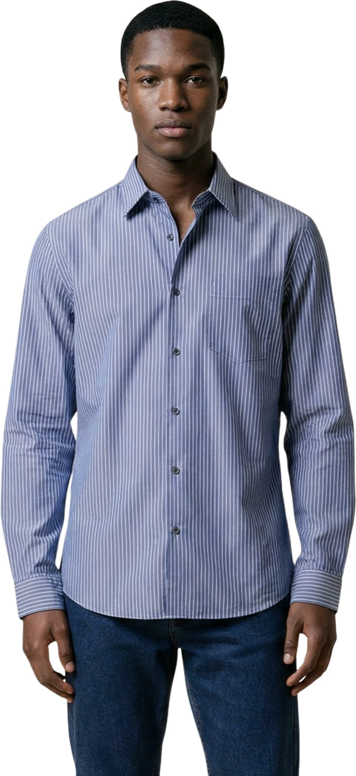 Këmishë për meshkuj Armani Exchange XM002113 AF22549, blu-bardhë [Madhësia: M]