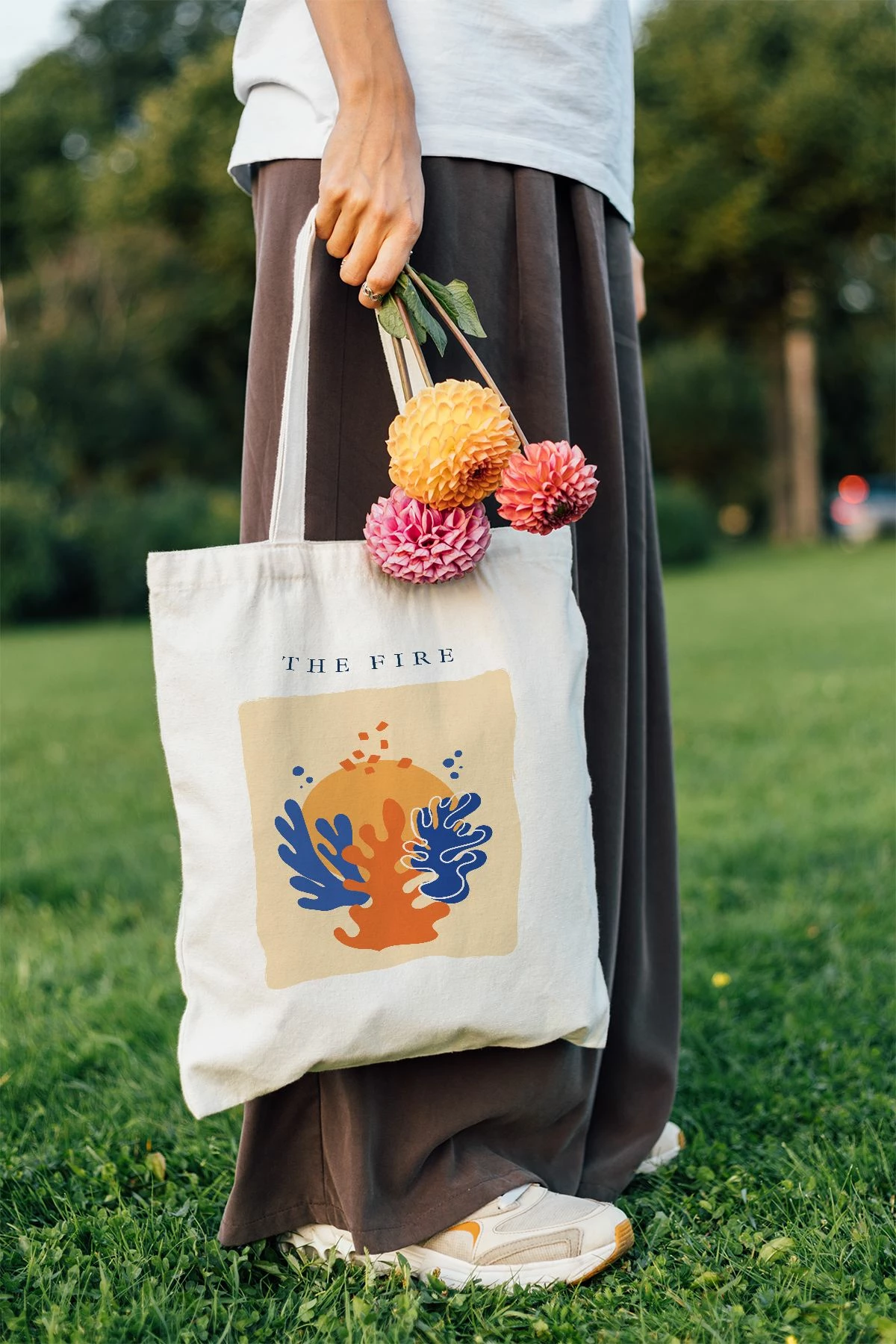 Çantë tote Zoozie Bags, model 26, shumëngjyrëshe