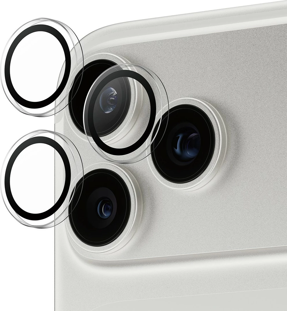 Mbështjellës kamerash PanzerGlass Hoops për iPhone 17 Pro/Pro Max/16 Pro/Pro Max, transparent