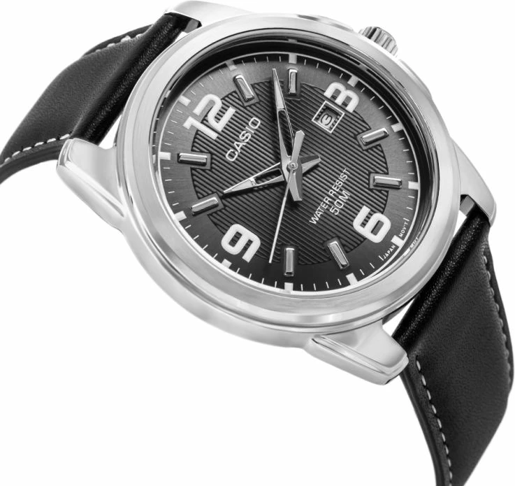 Orë dore për meshkuj CASIO MTP-1314PL-8AVEF, e zezë, me kuti