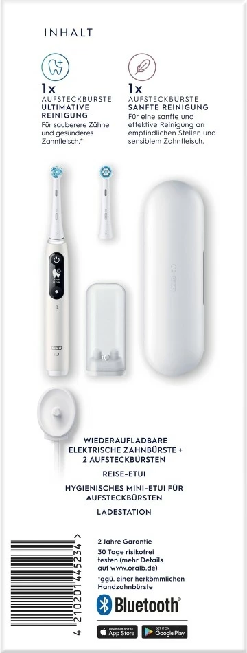 Furçë dhëmbësh elektrike Oral-B iO Series 6, 5 mënyra larjeje, e bardhë