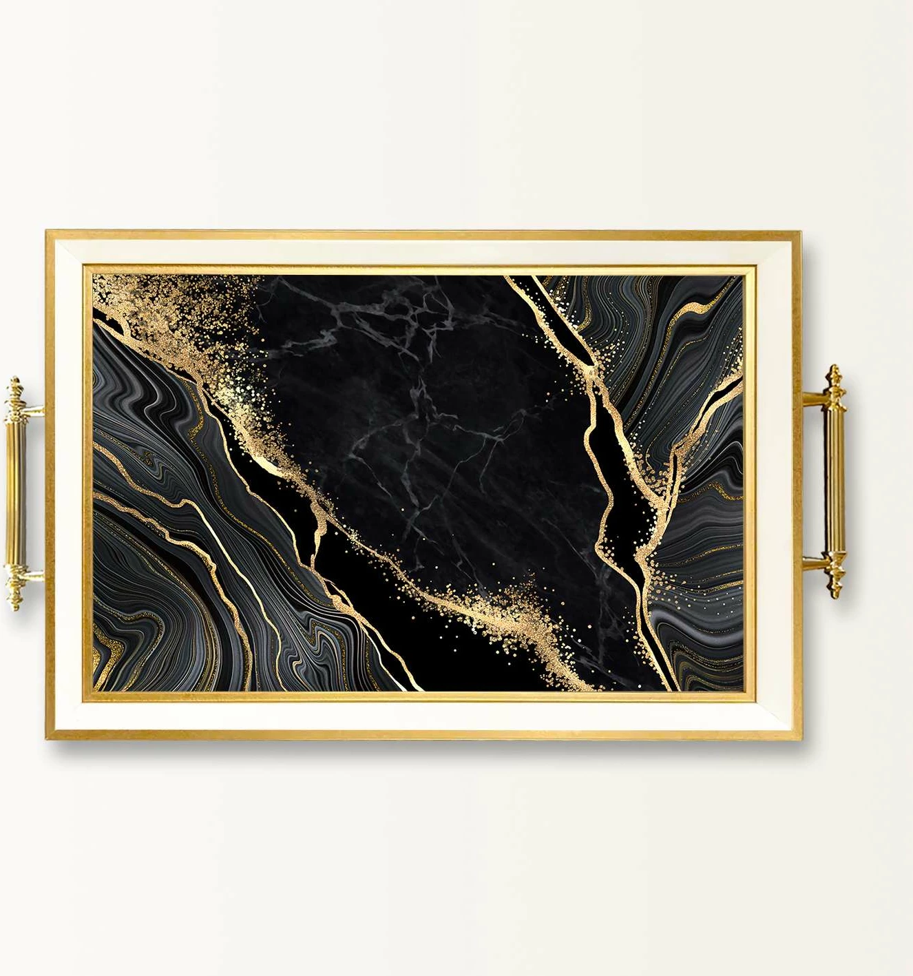 Tabaka xhami Aberto Design, shumëngjyrëshe, TPB10018, 50x29x3.5 cm